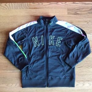 Boys Dark Gray Nike Zip up Sweatshirt/Jacket